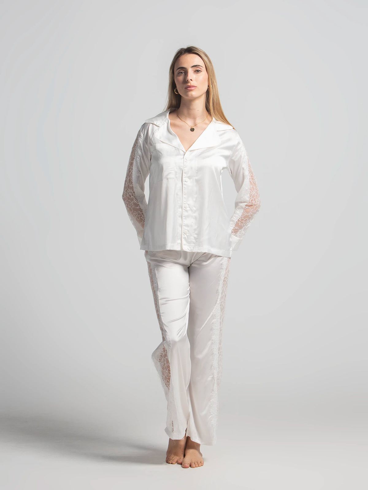 Eve Chantelle Bridal Bliss Satin Pajama Set
