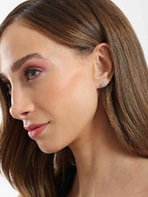 Lyric Silver-Tone Stainless Steel Stud Earrings