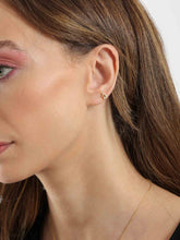 Celestial Seastar Gold-Tone Stainless Steel Stud Earrings