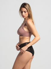 Sexy High-Cut Lace Briefs