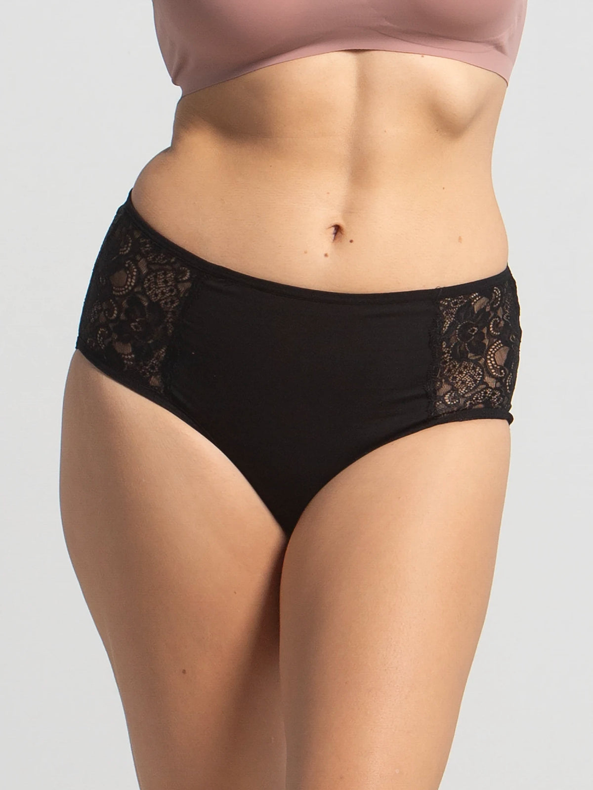 Sexy High-Cut Lace Briefs