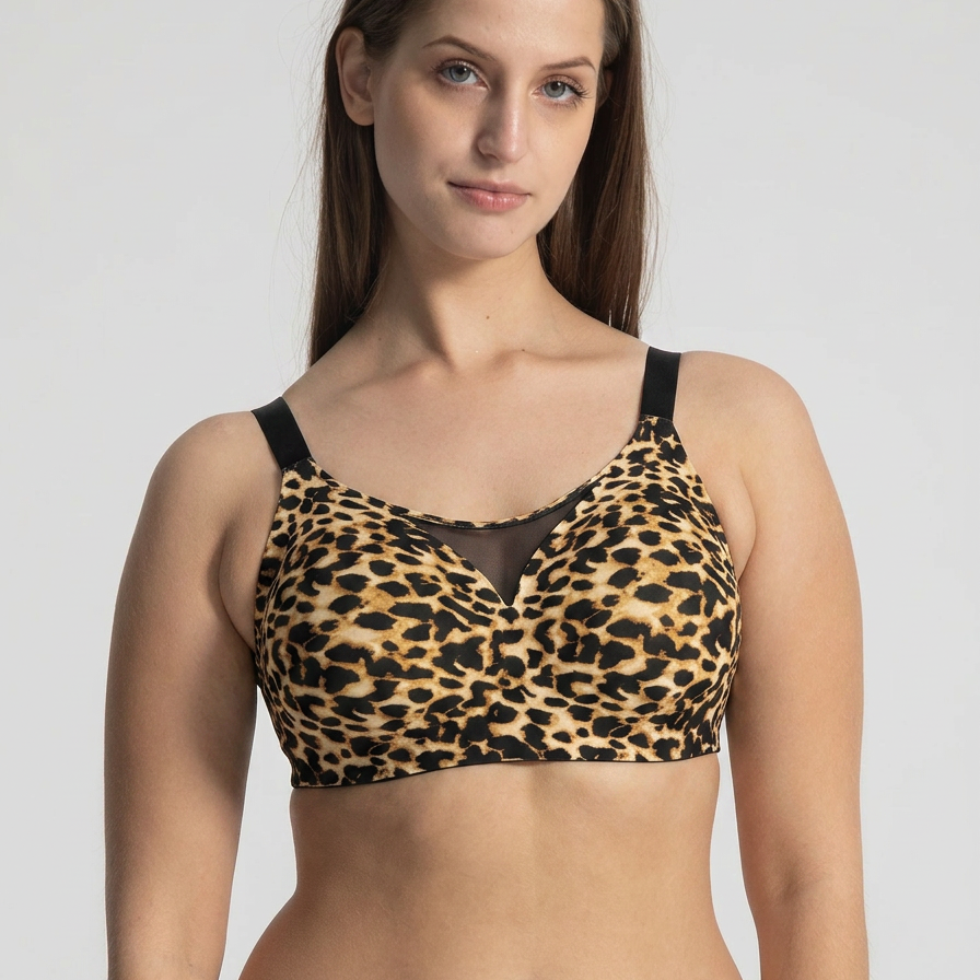 Eve Chantelle Seamless Mesh-Trim Bonded Bralette