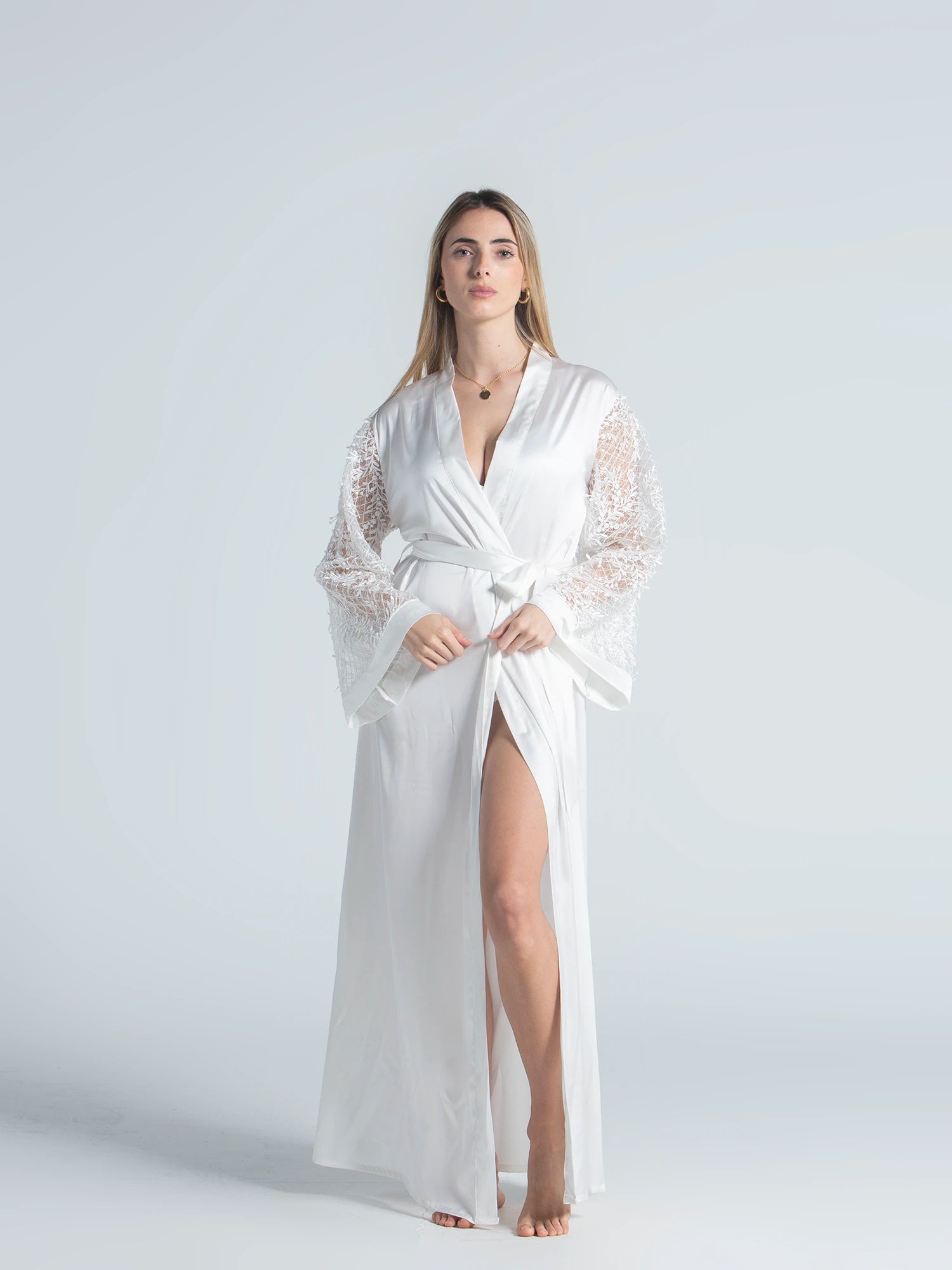 Eve Chantelle Royal Bride Satin Robe