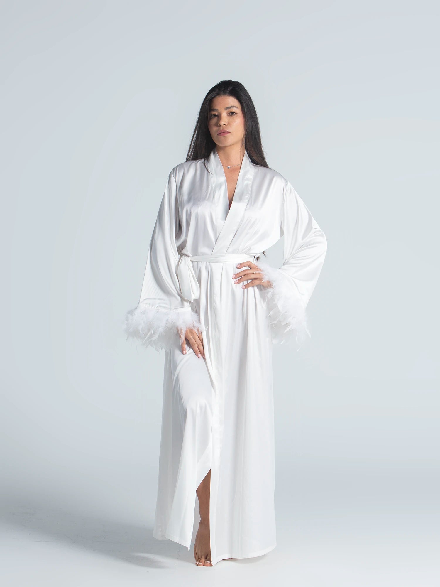 Eve Chantelle Regal Bride Satin Robe