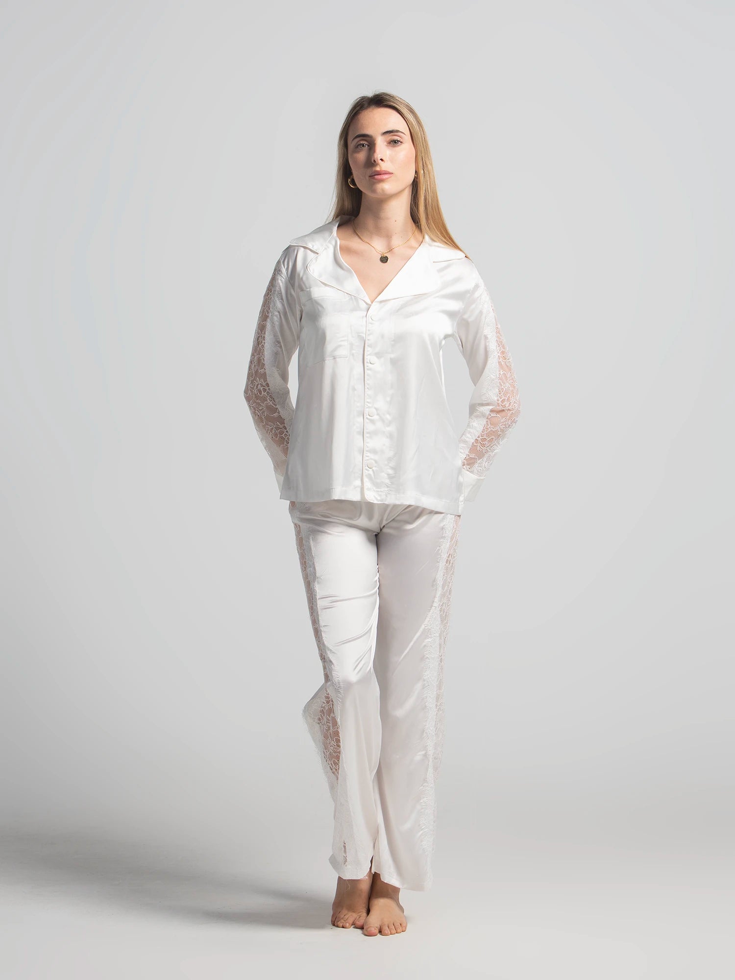 Eve Chantelle Bridal Bliss Satin Pajama Set