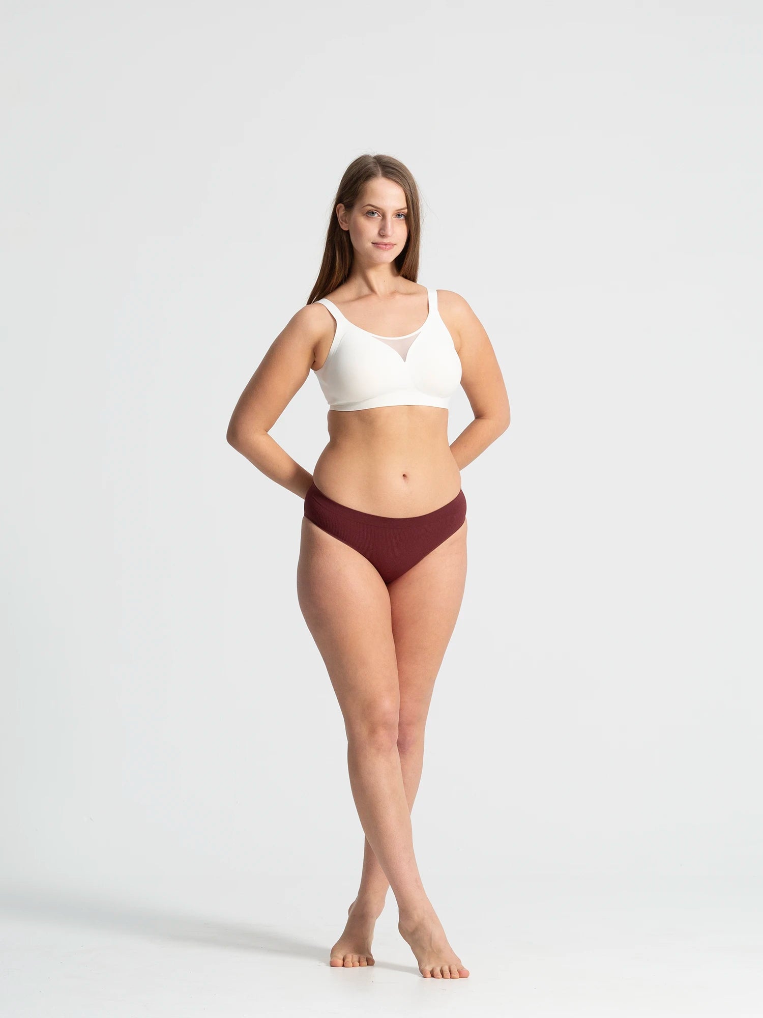 Eve Chantelle Seamless Mesh-Trim Bonded Bralette