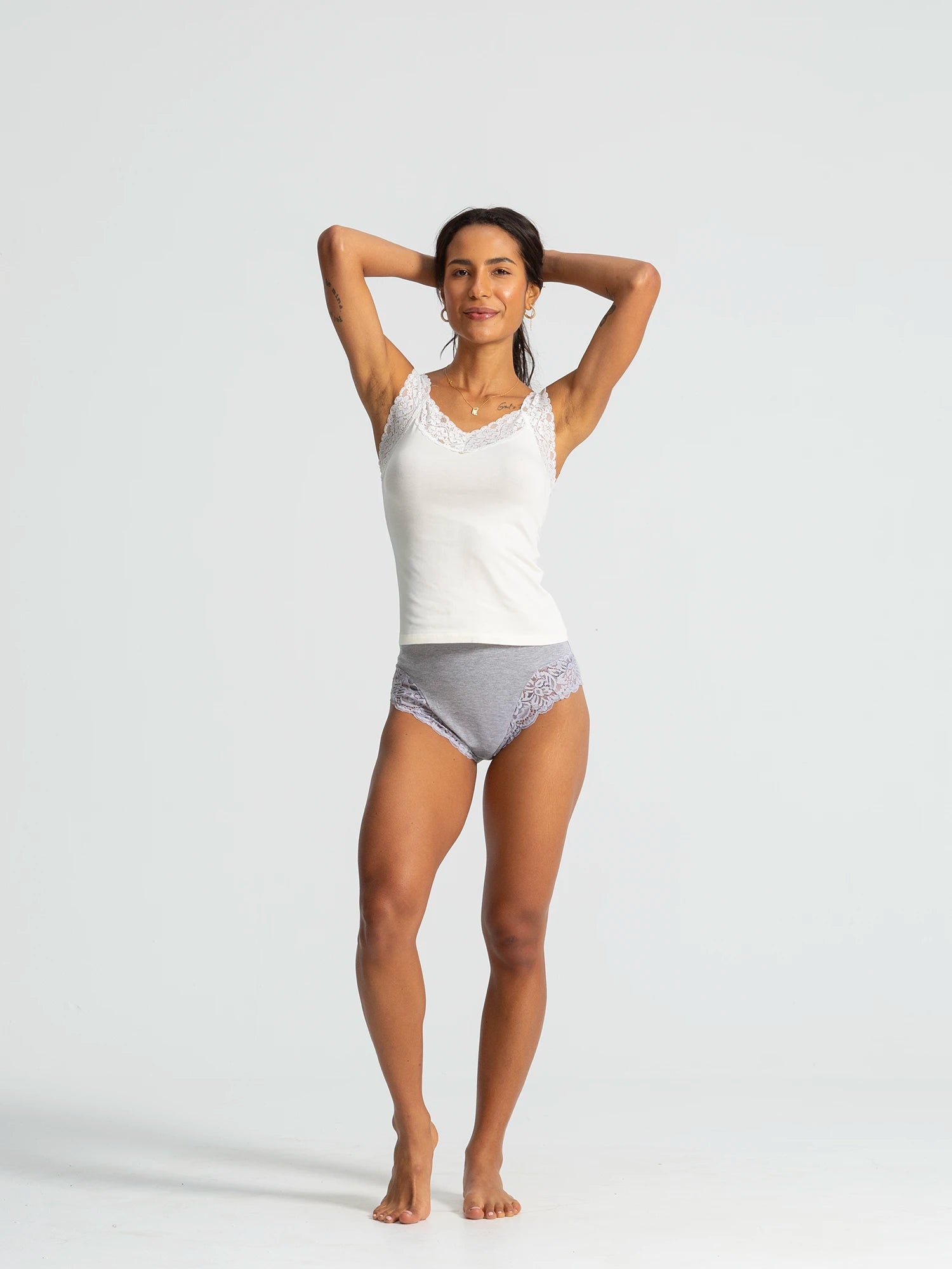 Plus Size Mama Brife In Cotton With Dentelle