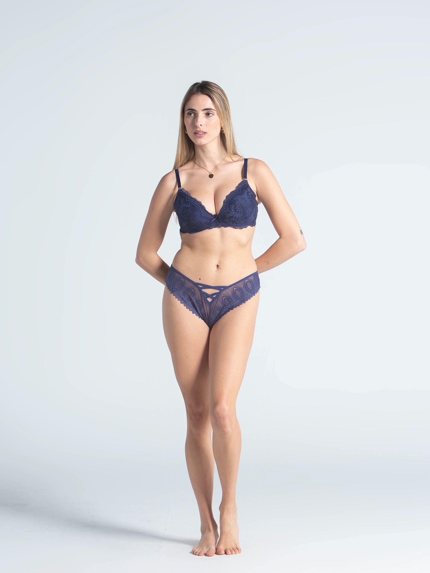 Eve Chantelle Lace Cross-Front Tanga