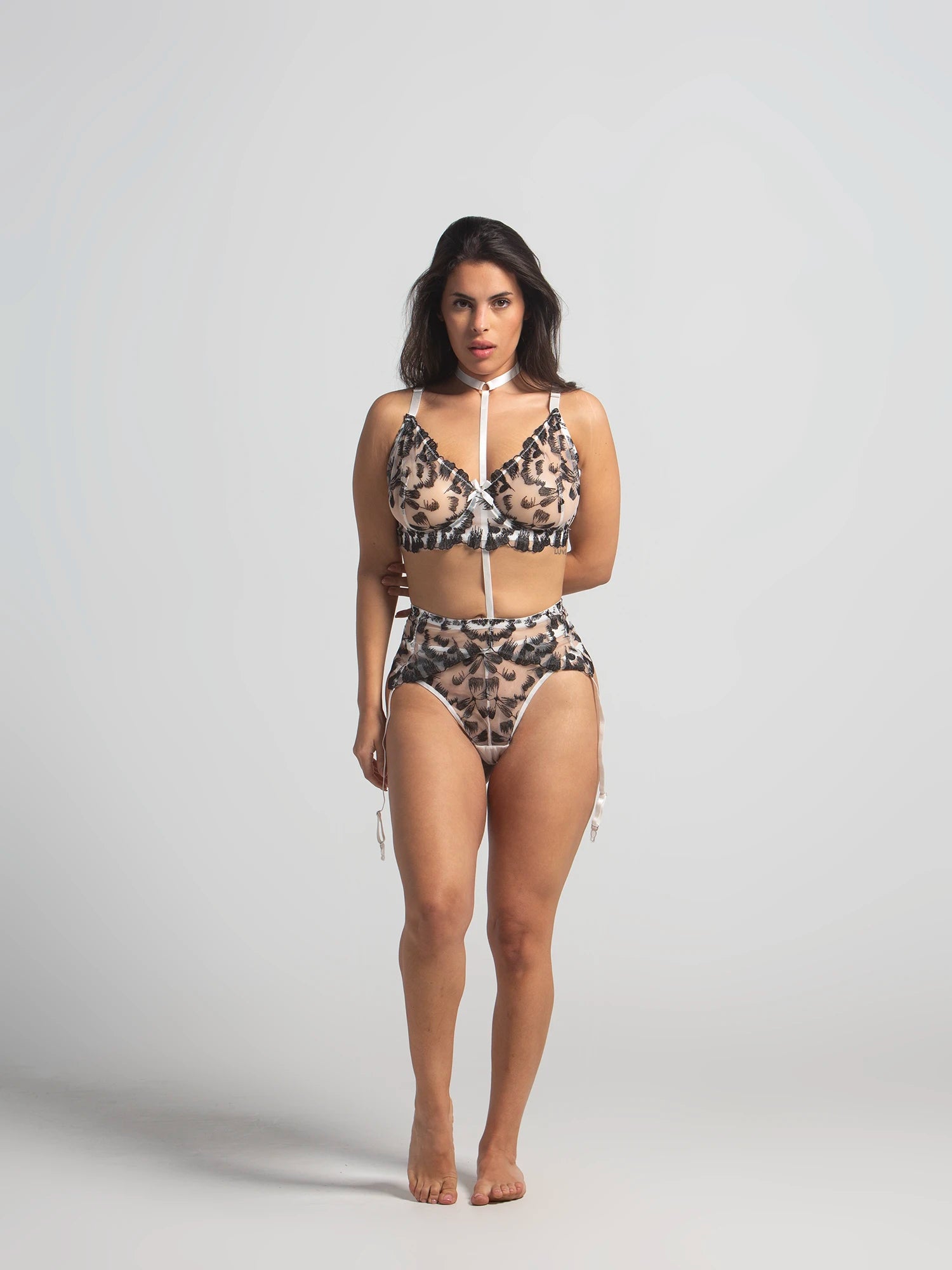 Eve Chantelle Midnight Plus Size Lingerie Set