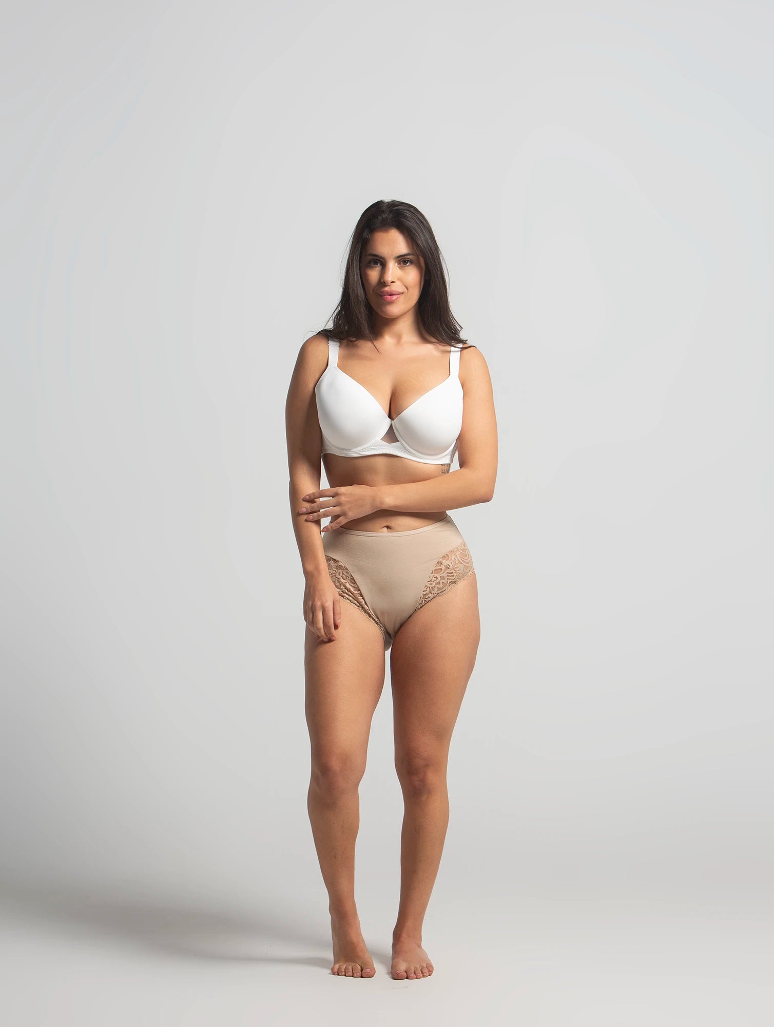 Plus Size Mama Brife In Cotton With Dentelle