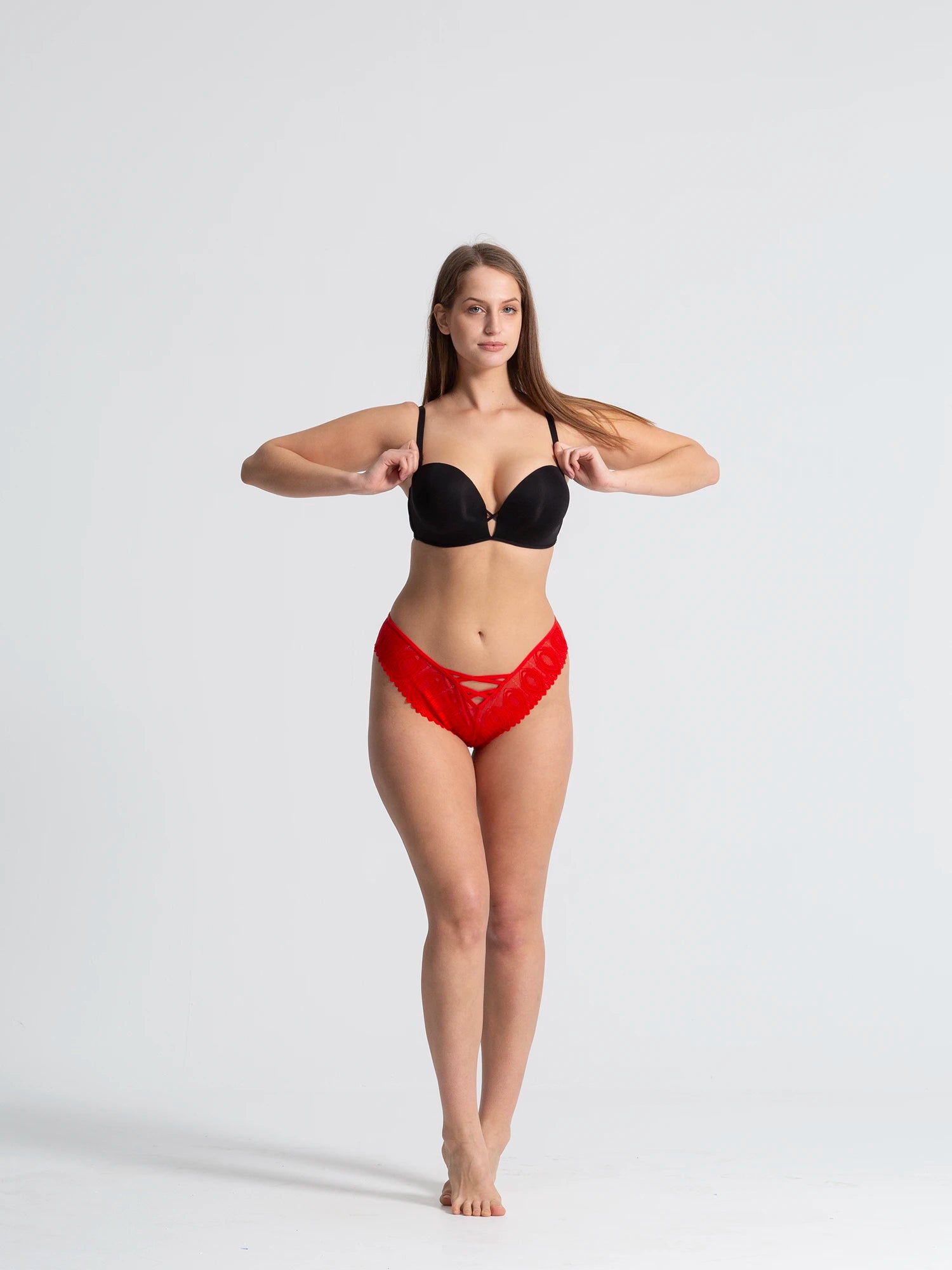 Eve Chantelle Lace Cross-Front Tanga