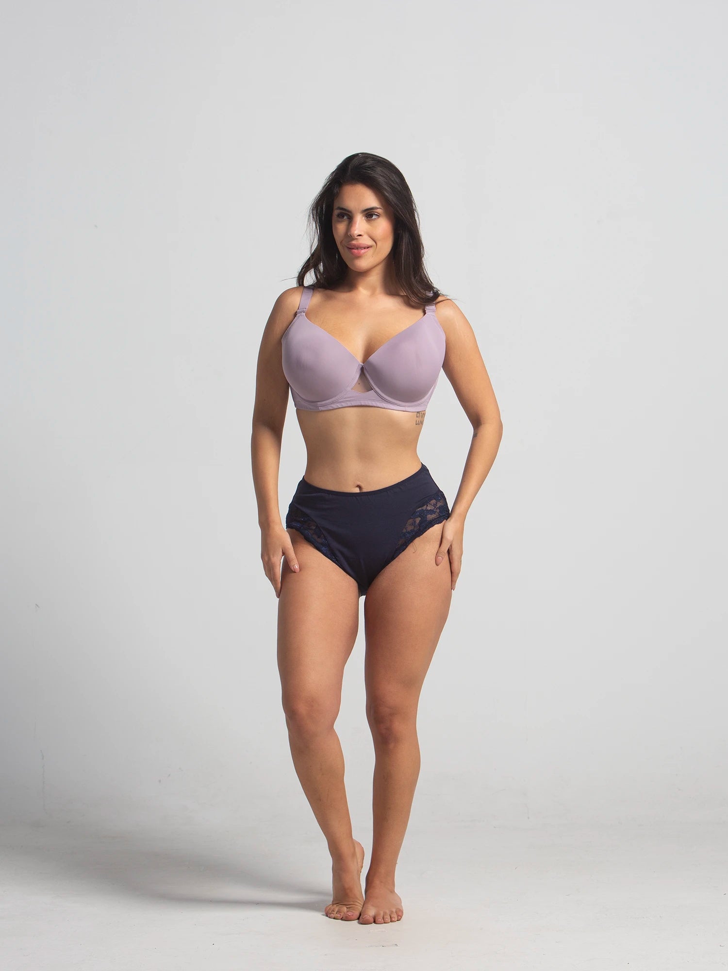 Plus Size Mama Brife In Cotton With Dentelle