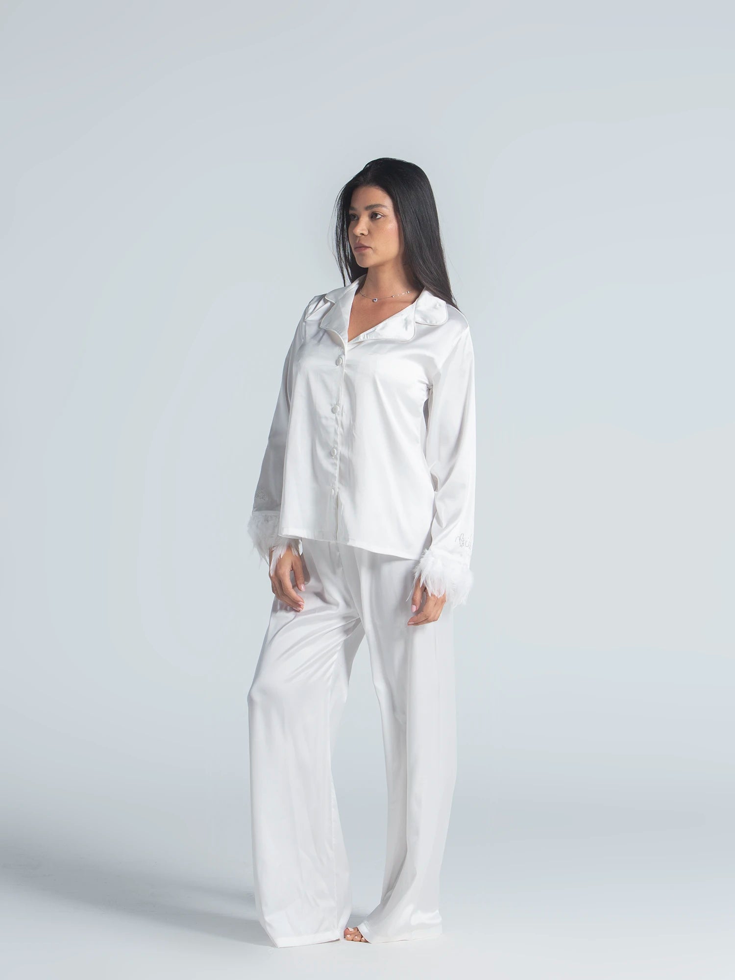 Eve Chantelle Royal Bride Satin Pajama Set