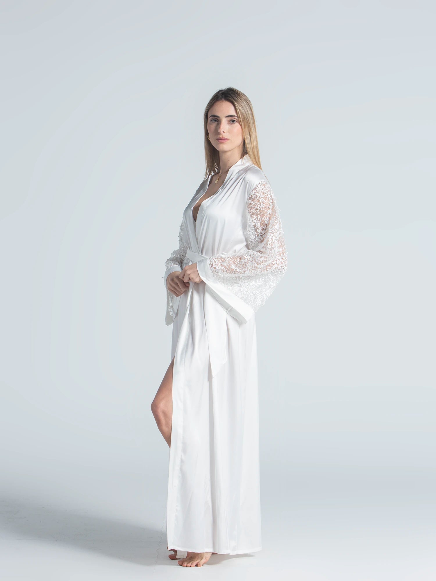 Eve Chantelle Royal Bride Satin Robe