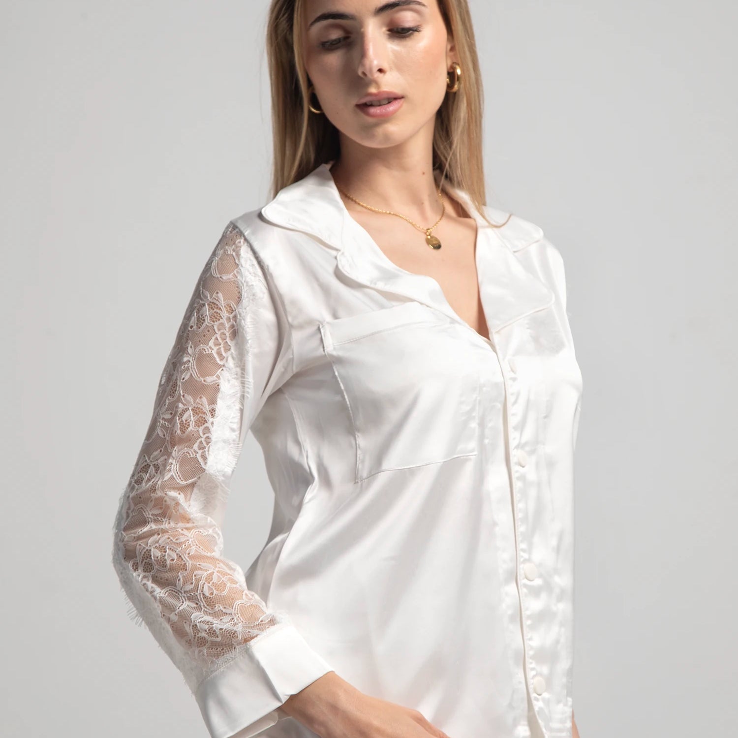 Eve Chantelle Bridal Bliss Satin Pajama Set
