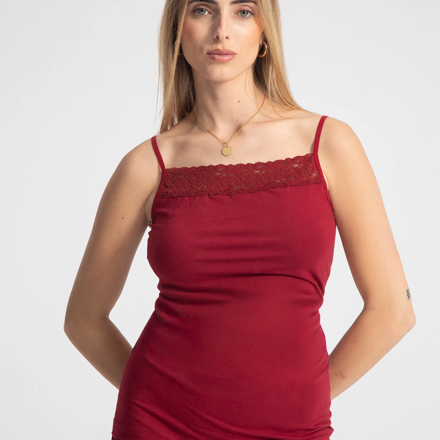Eve Chantelle Womens Thin Lace Tank Top