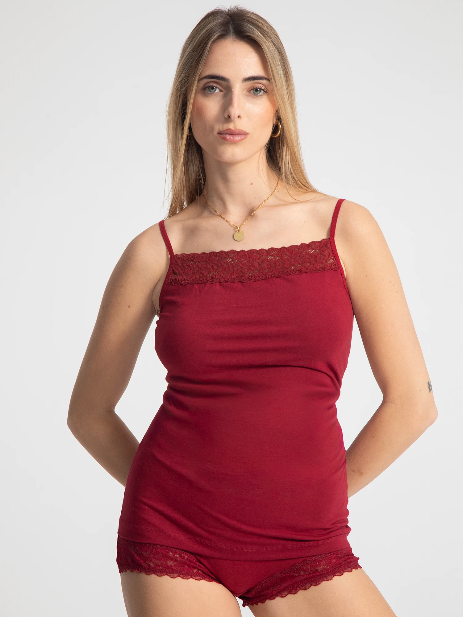 Eve Chantelle Womens Thin Lace Tank Top