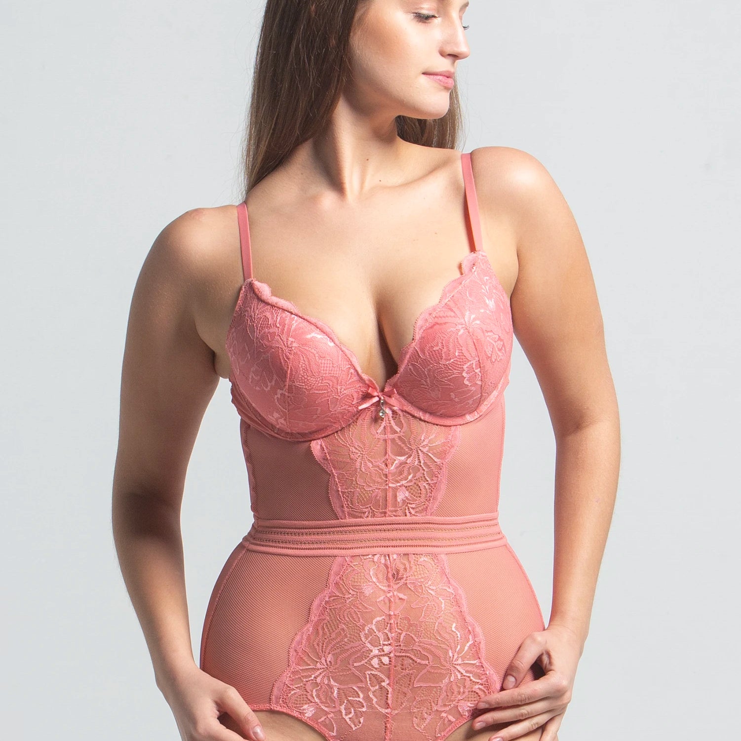 Eve Chantelle Ivory Allure Bodysuit