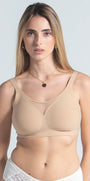 Eve Chantelle Seamless Mesh-Trim Bonded Bralette
