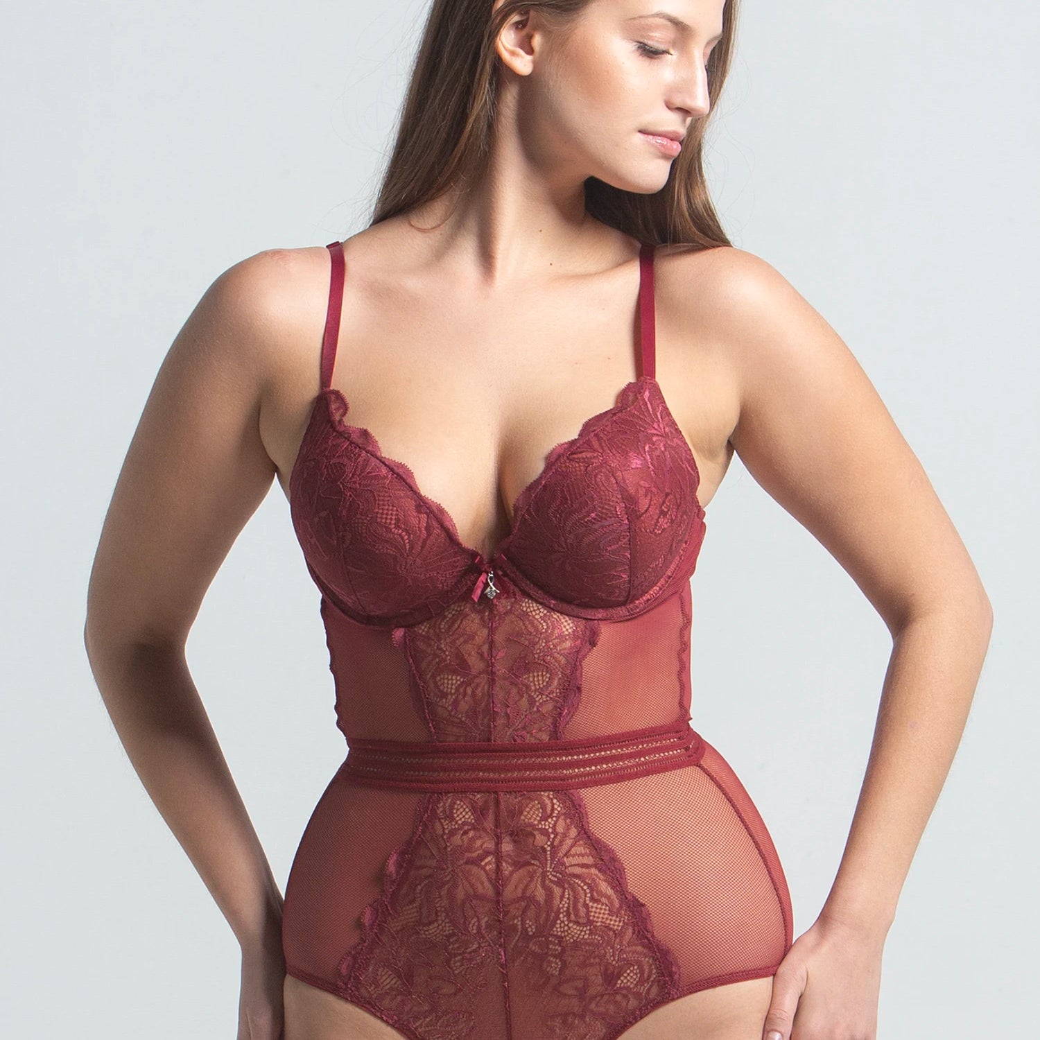 Eve Chantelle Ivory Allure Bodysuit