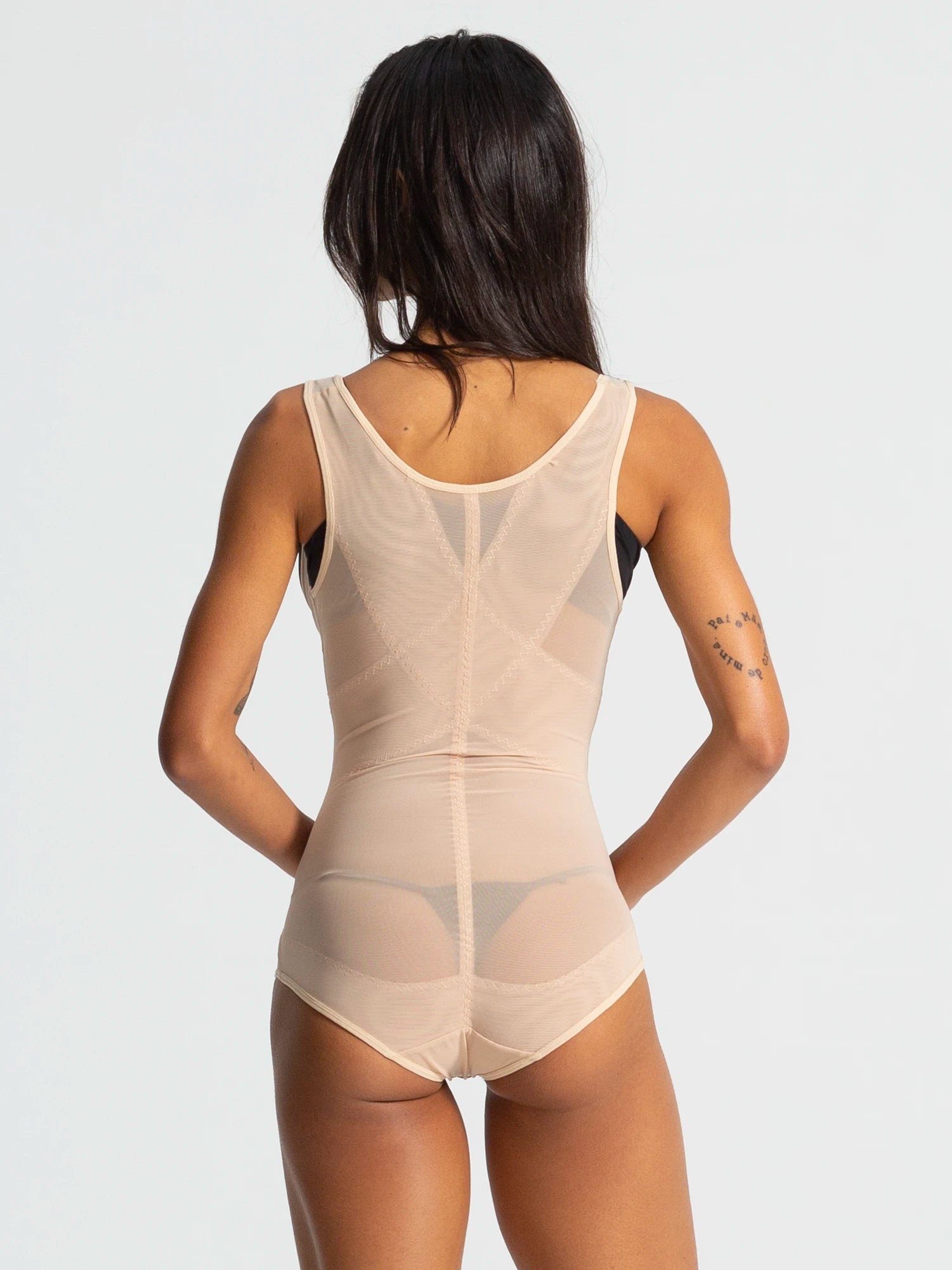 Cross Diagonal Mesh Bodysuit