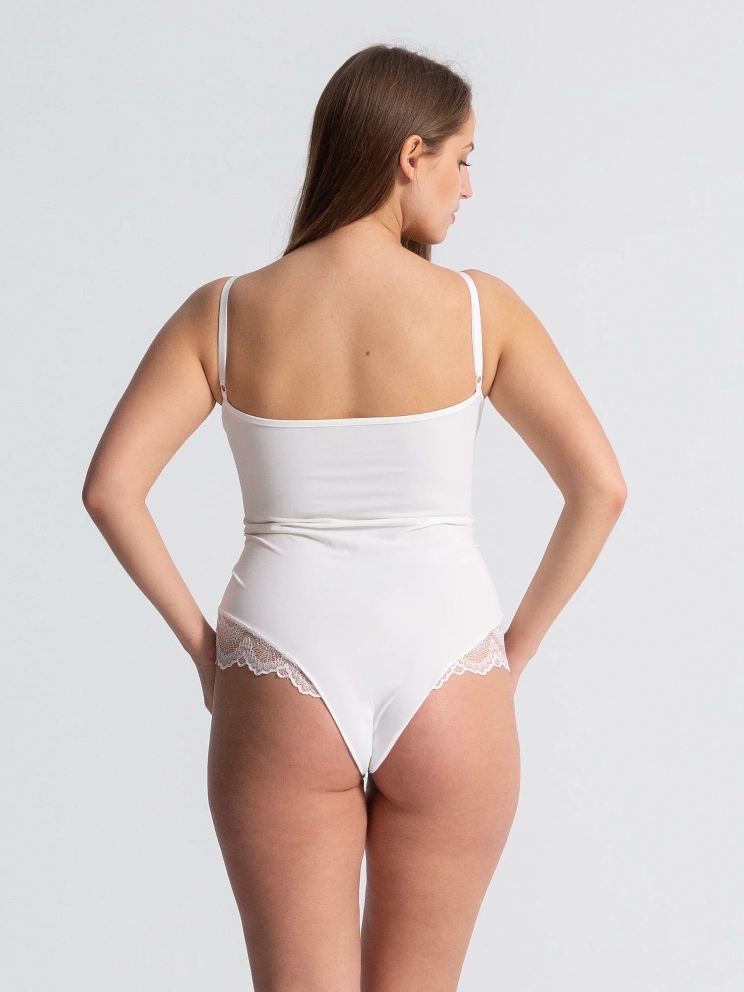 Plus Size Sexy Lace Tummy Control Bodysuit