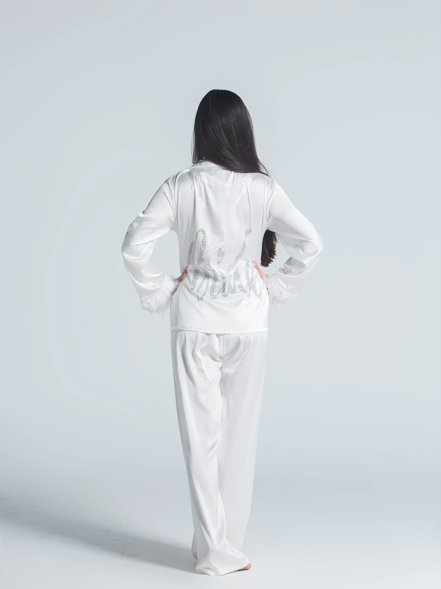 Eve Chantelle Royal Bride Satin Pajama Set