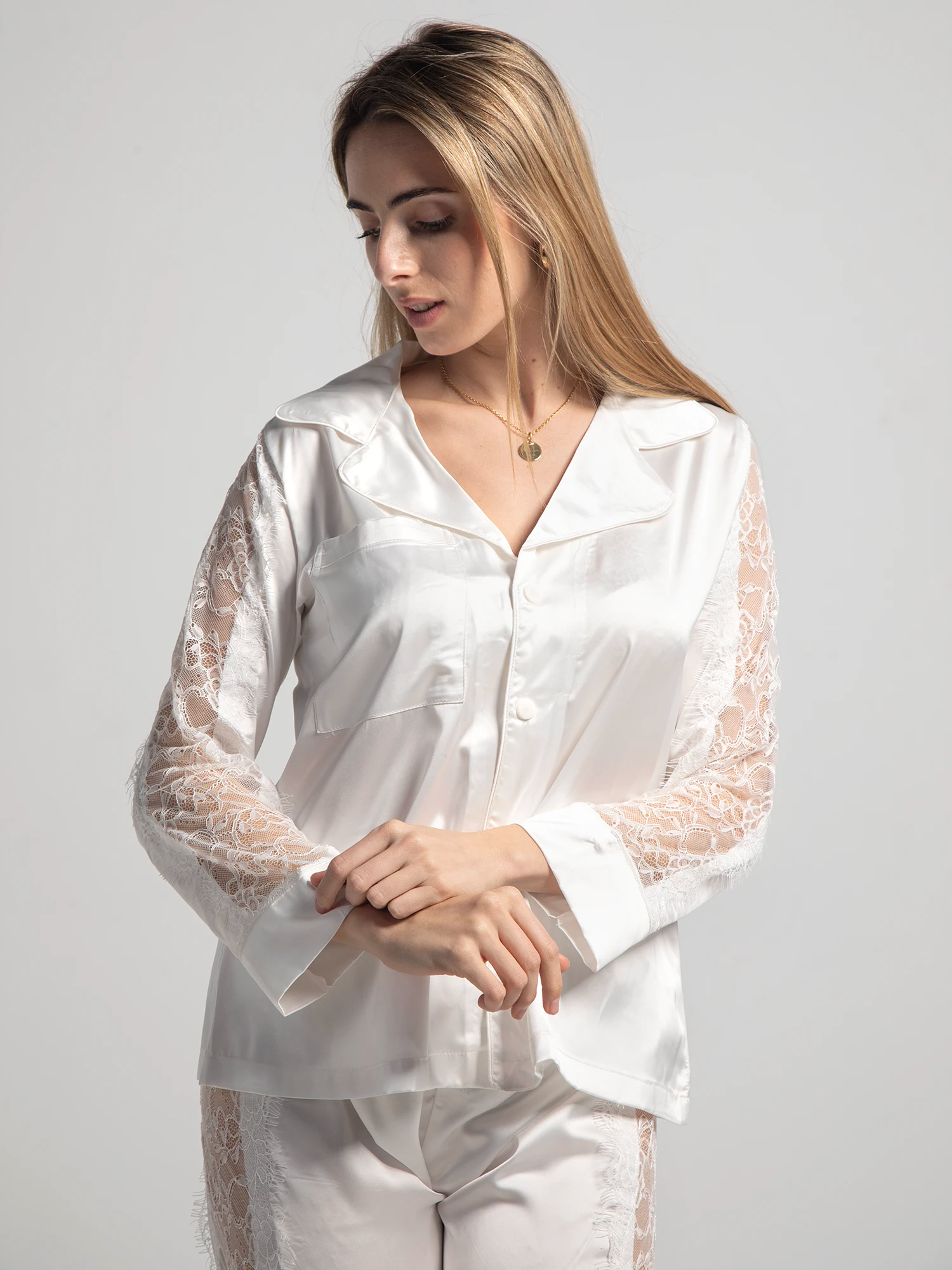 Eve Chantelle Bridal Bliss Satin Pajama Set