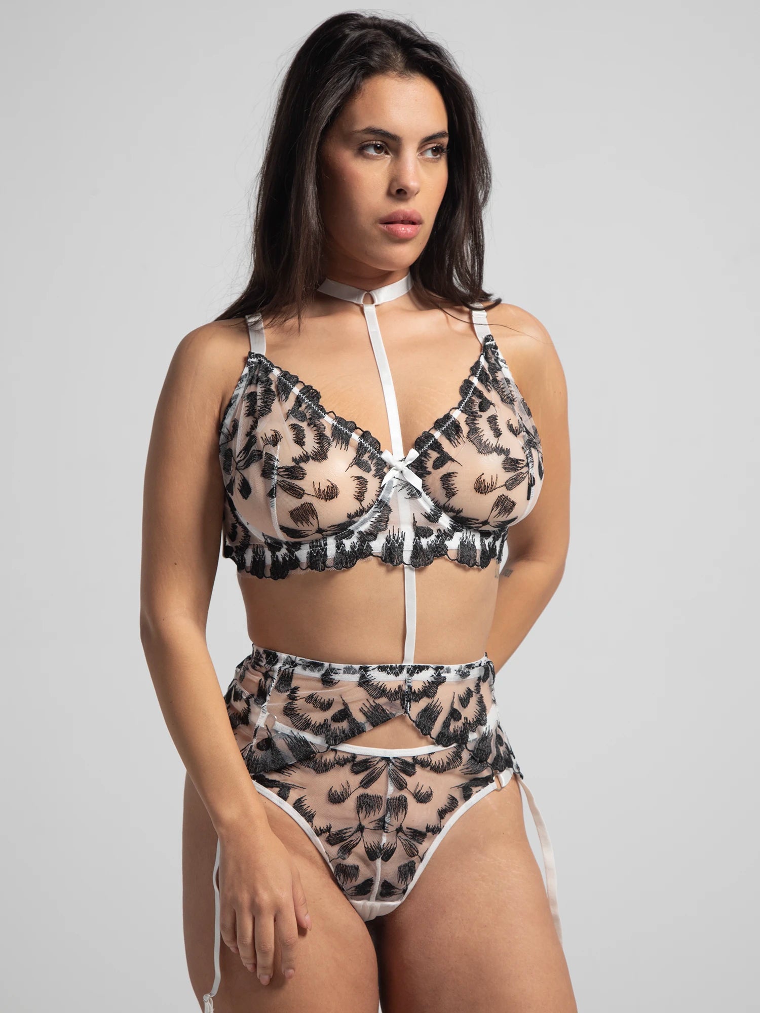 Eve Chantelle Midnight Plus Size Lingerie Set
