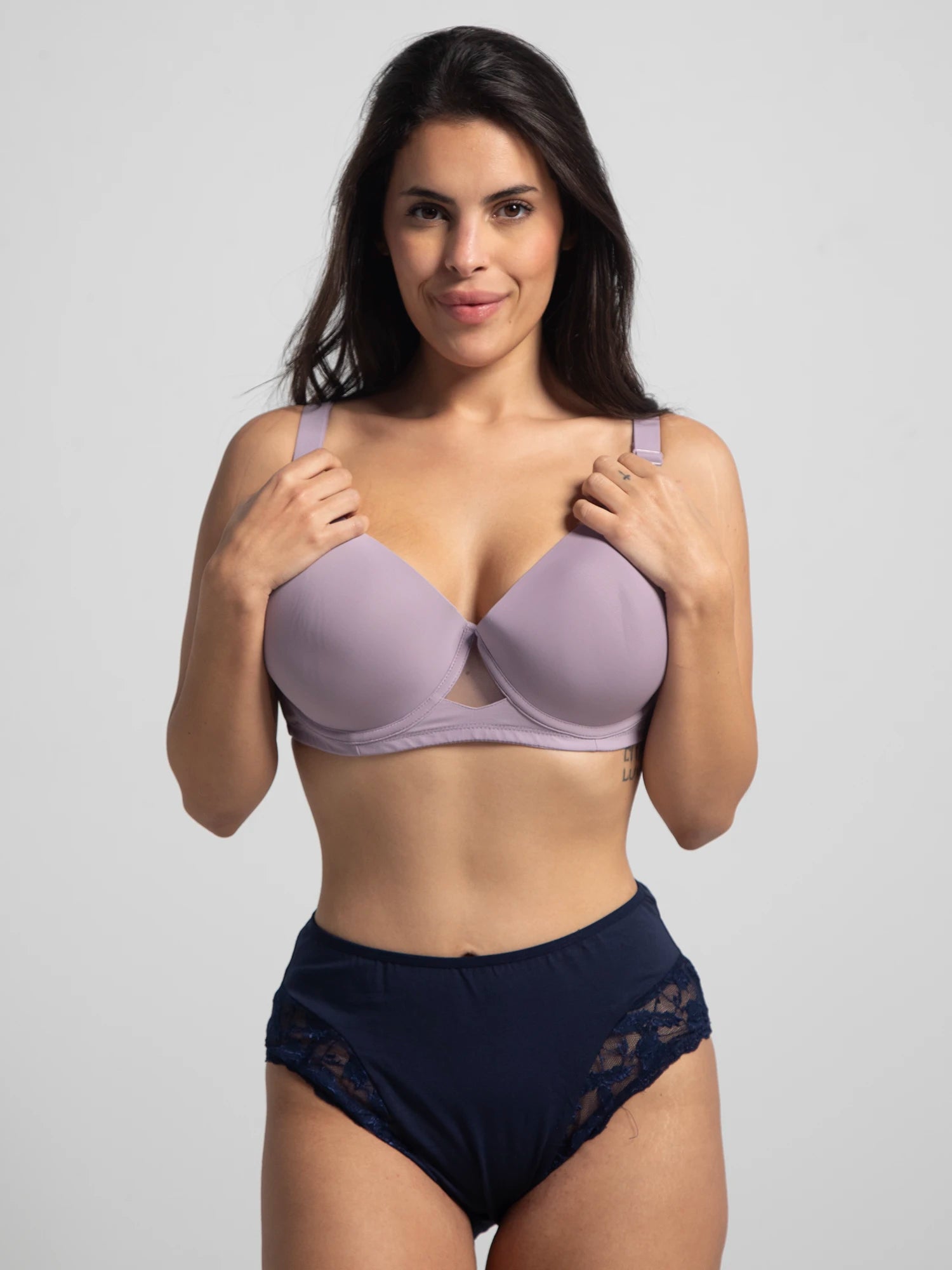 Plus Size Mama Brife In Cotton With Dentelle