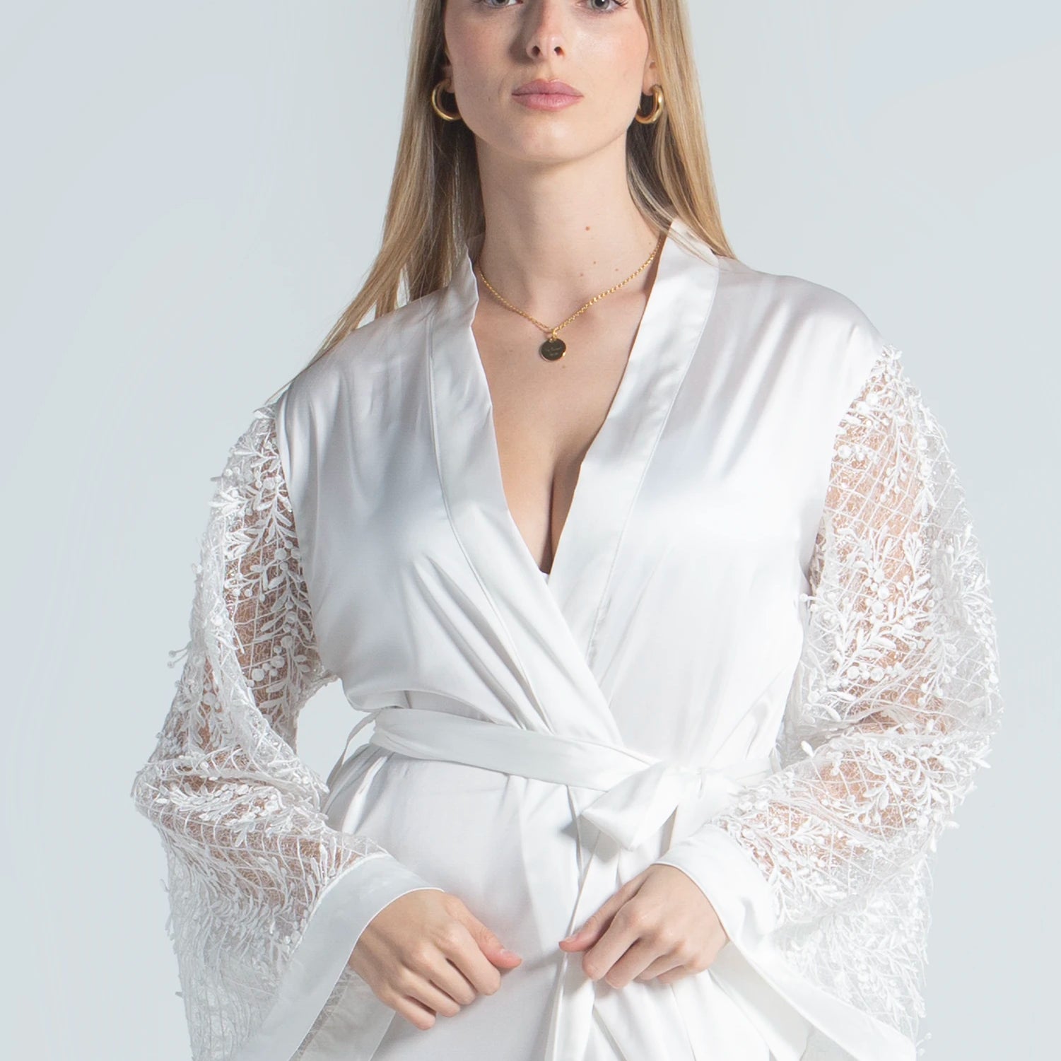 Eve Chantelle Royal Bride Satin Robe