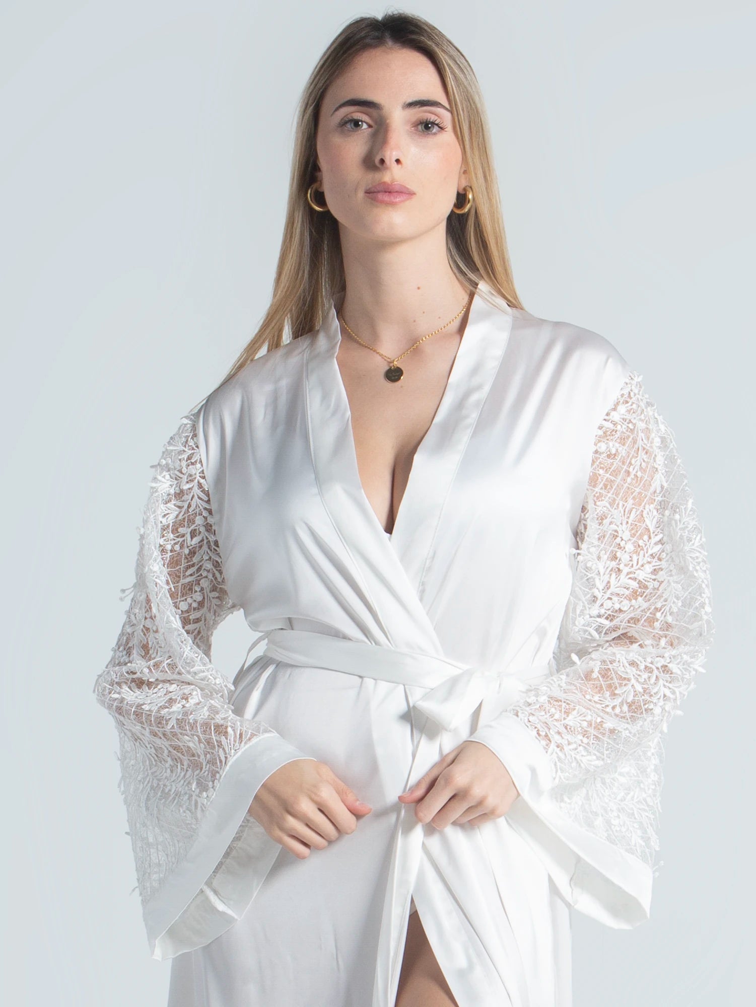 Eve Chantelle Royal Bride Satin Robe