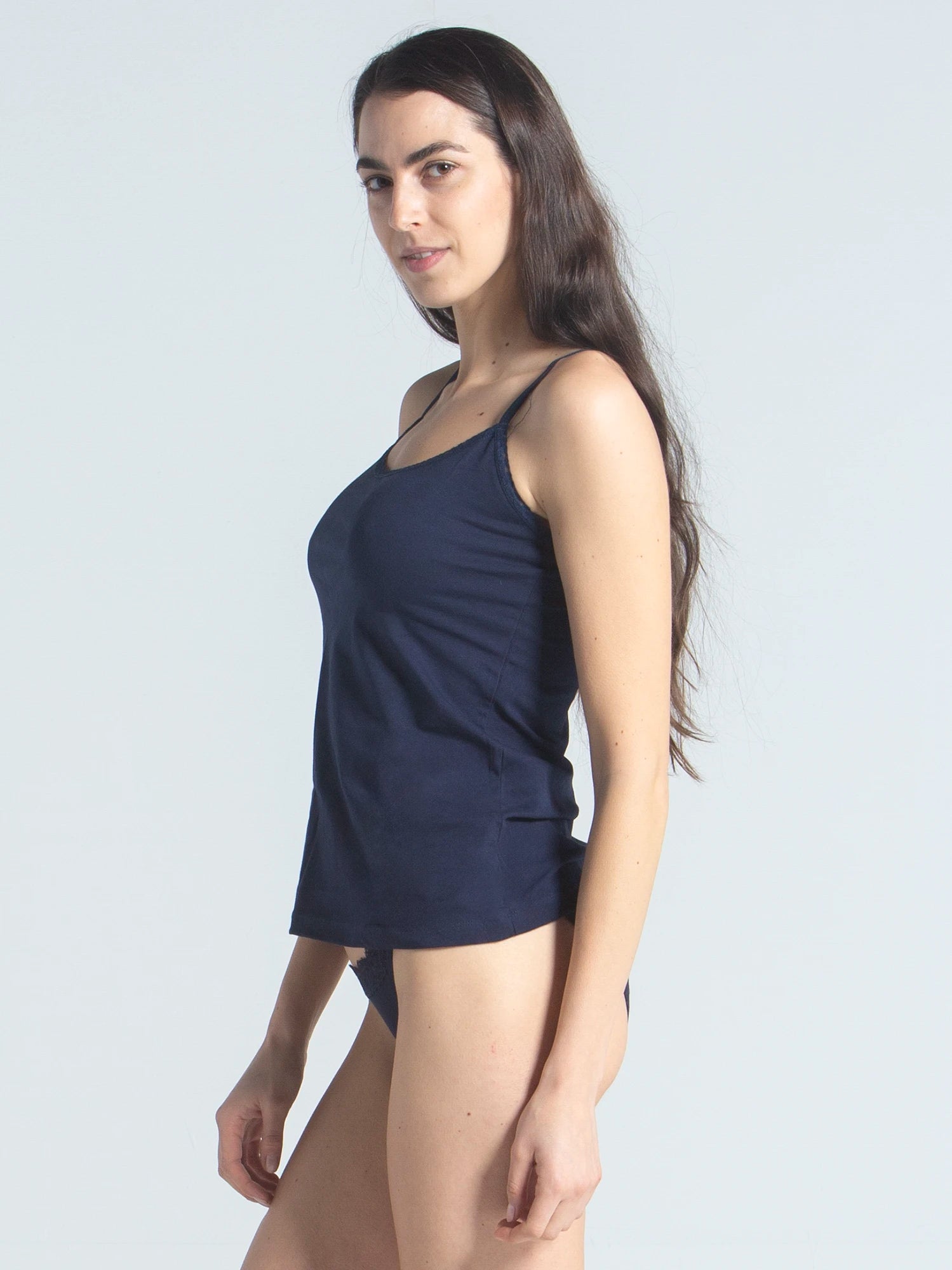 Thin Lace Edge Tank Top