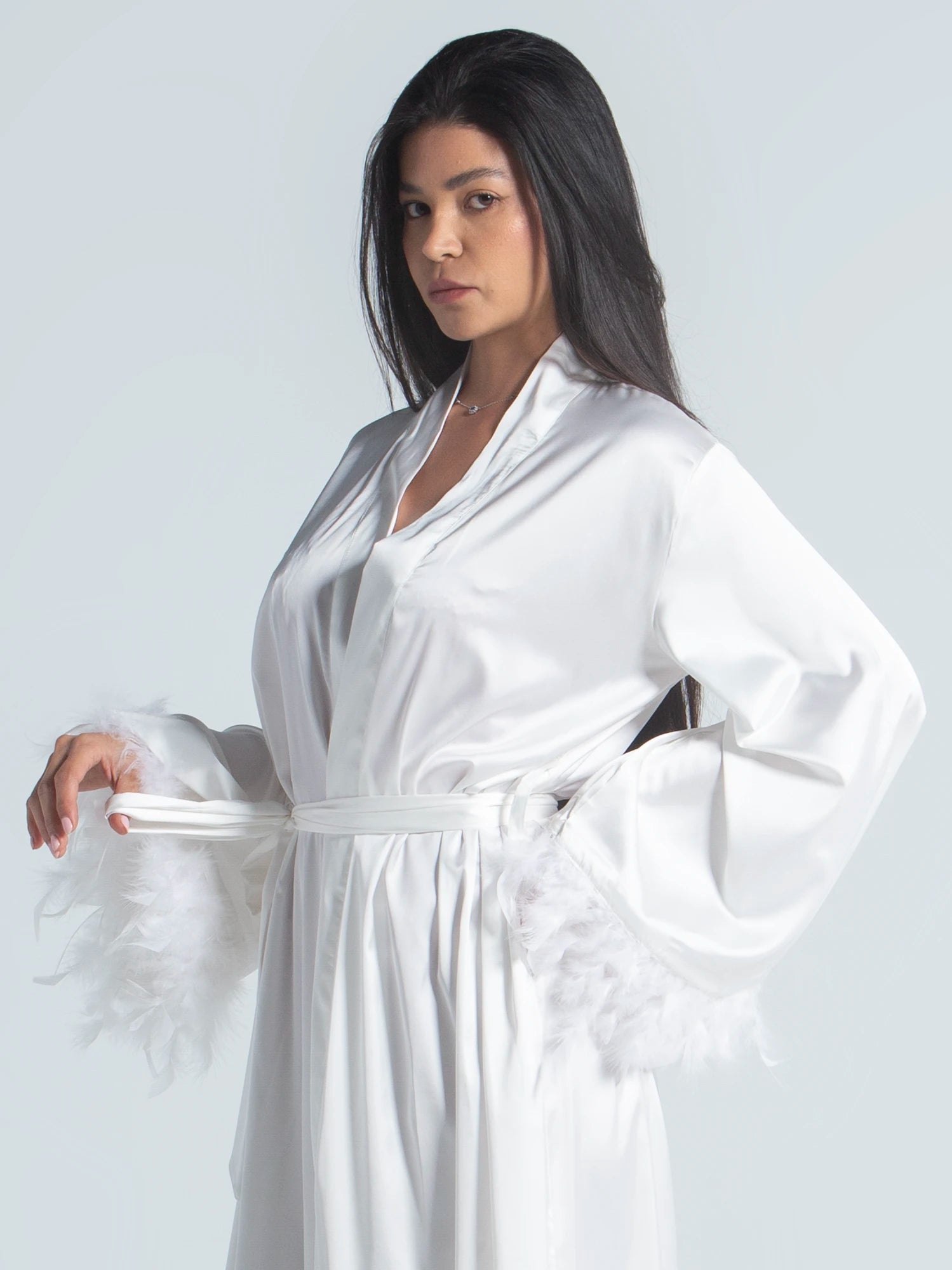Eve Chantelle Regal Bride Satin Robe