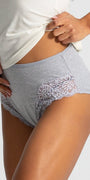 Plus Size Mama Brife In Cotton With Dentelle