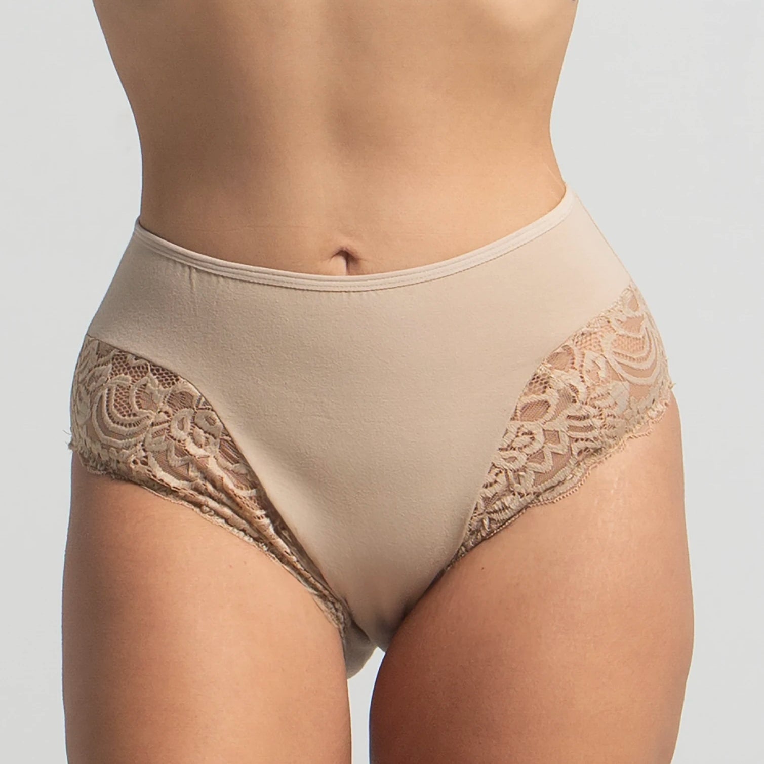 Plus Size Mama Brife In Cotton With Dentelle