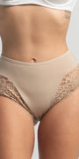 Plus Size Mama Brife In Cotton With Dentelle