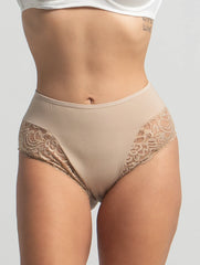Plus Size Mama Brife In Cotton With Dentelle