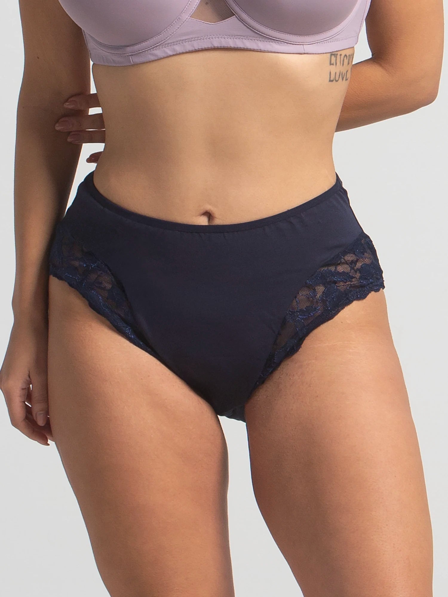 Plus Size Mama Brife In Cotton With Dentelle