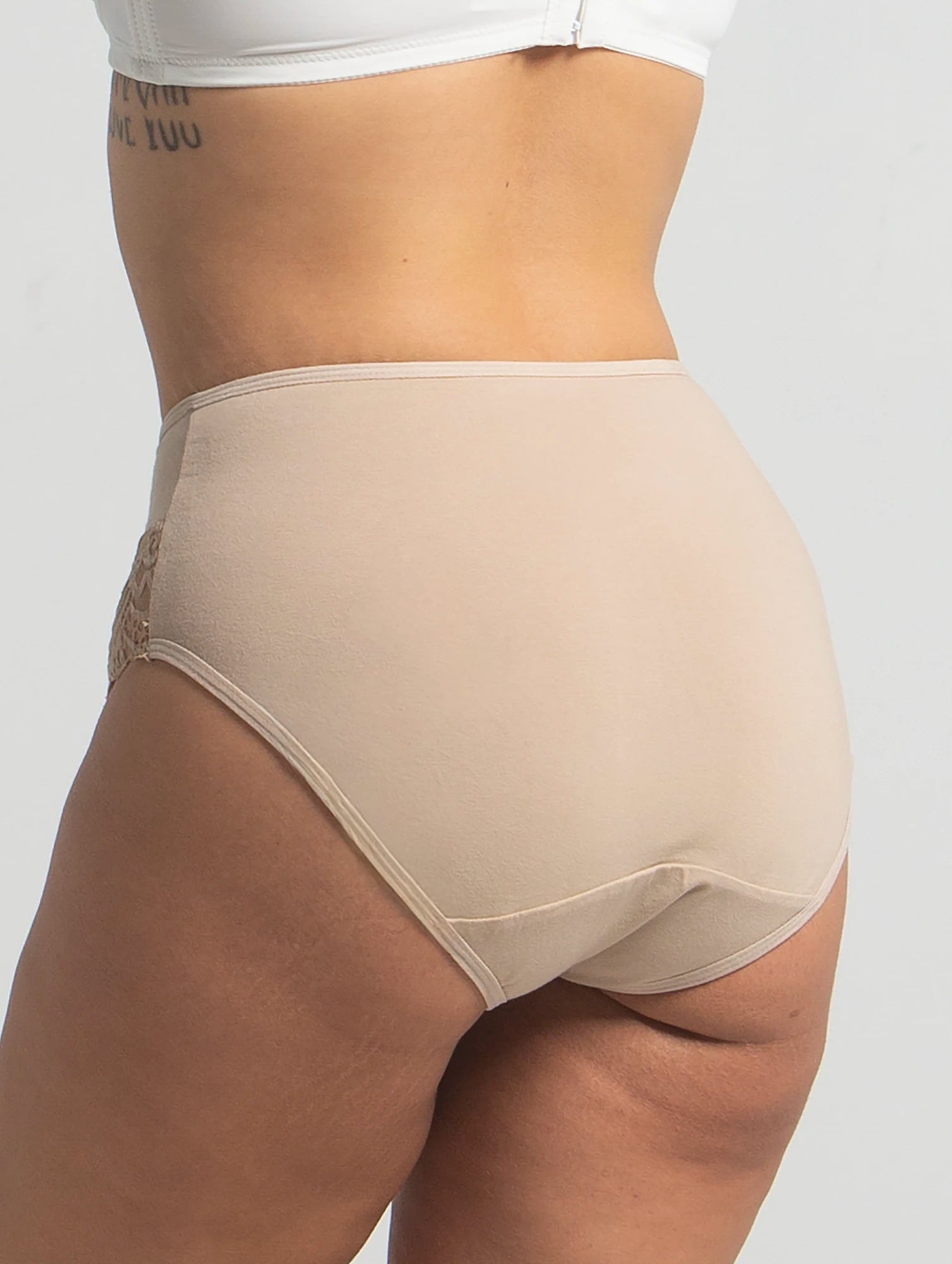 Plus Size Mama Brife In Cotton With Dentelle