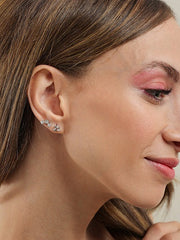 "Luna Grace" Silver Earrings