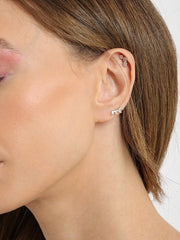 "Quattro Gem Radiance" Silver Earrings