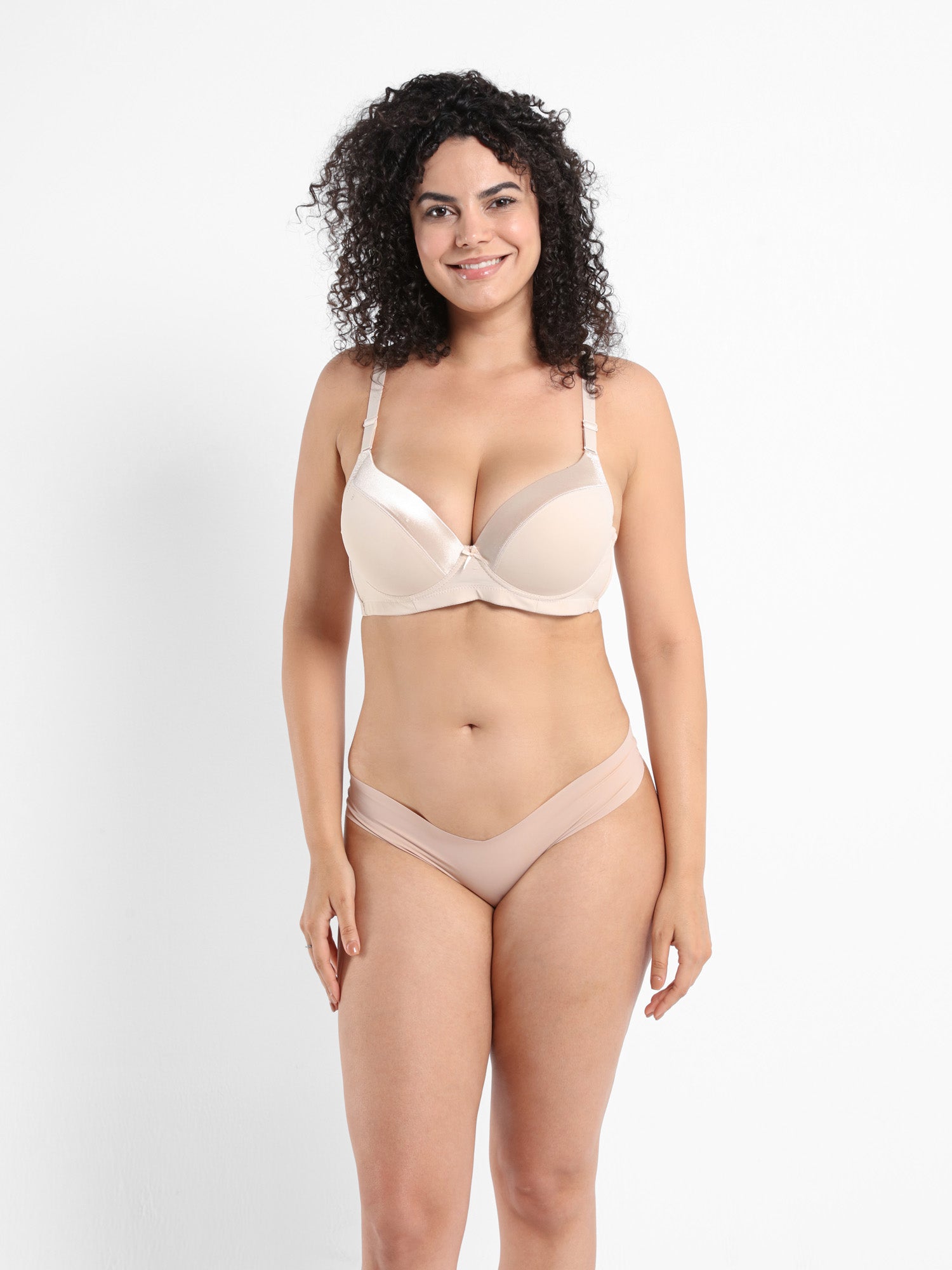 Full Coverage Plus Size Satin Bra