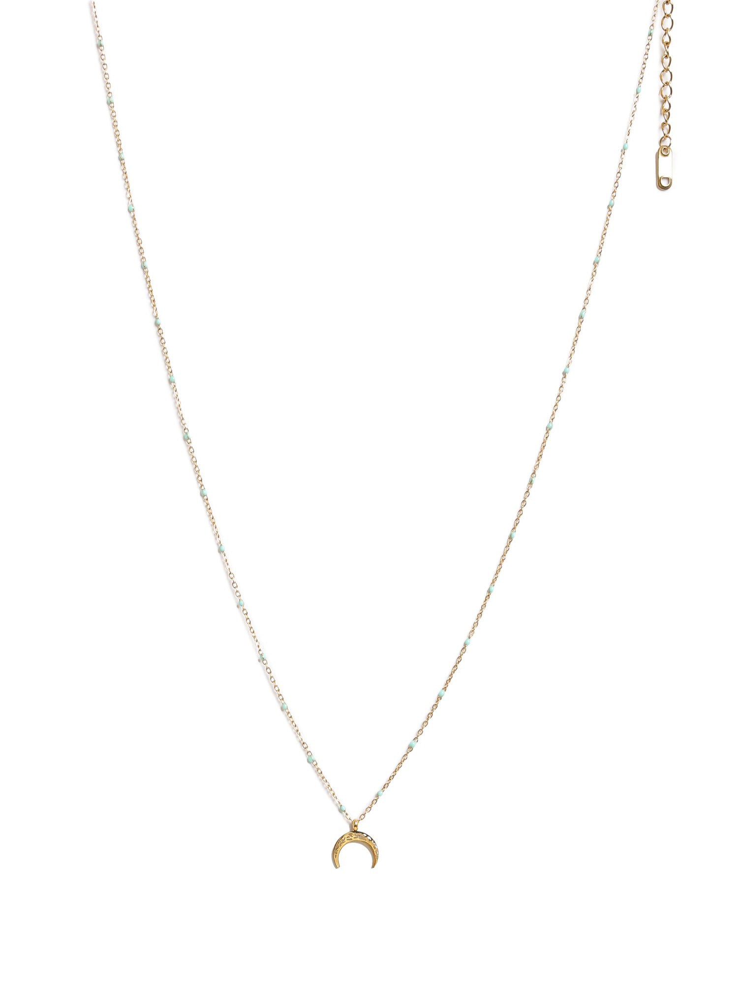 Ecliptic Gold-Tone Stainless Steel Chain Necklace