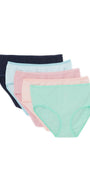 Eve Chantelle Multi Color Underwear - High Waist Cut - Pack Of 5 Panties For Women - chantelleve