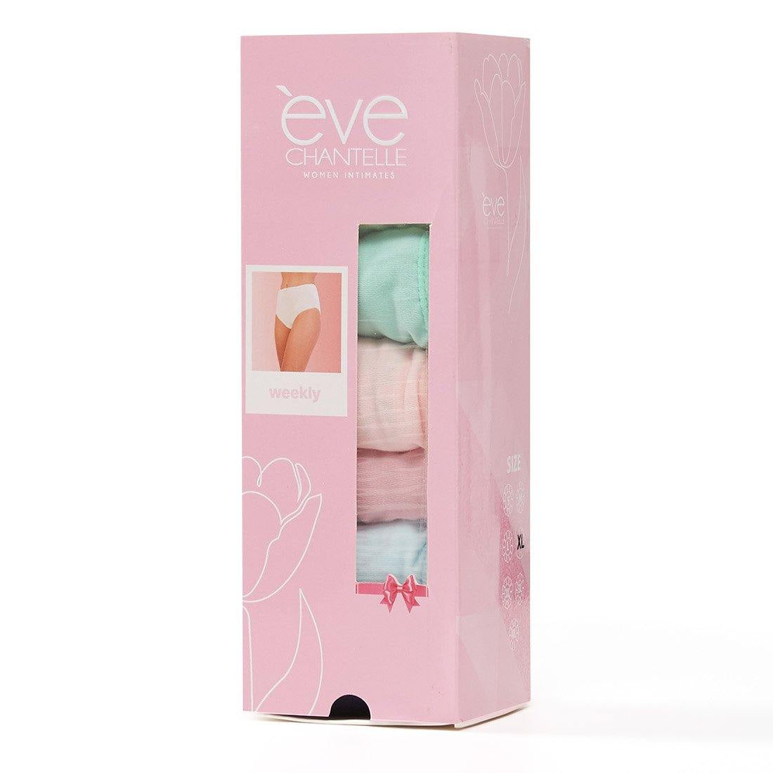 Eve Chantelle Multi Color Underwear - High Waist Cut - Pack Of 7 Panties For Women - chantelleve