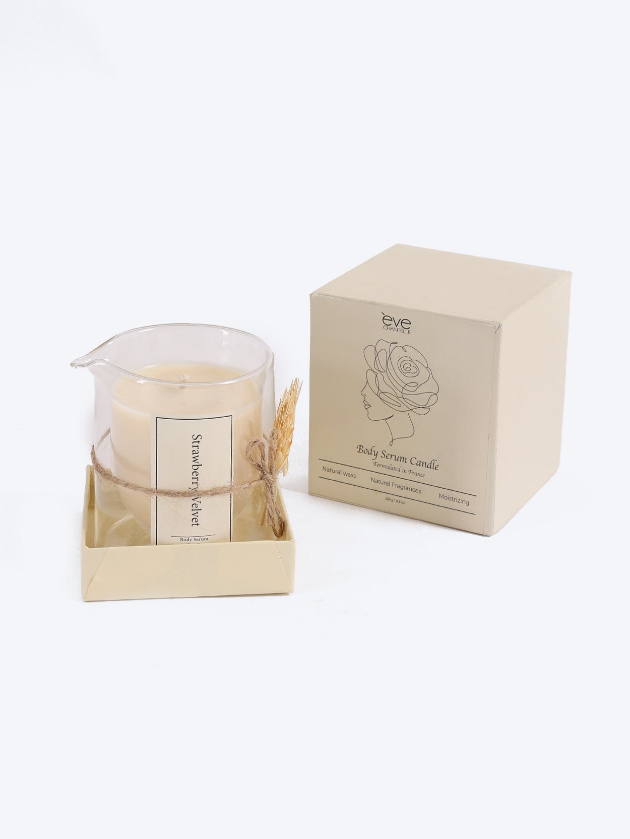 Strawberry Vulvate Bloom & Glow Body Serum Candle