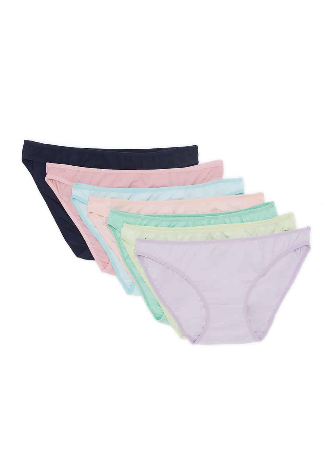 Eve Chantelle Multi Color Underwear - Bikini Cut - Pack Of 7 Panties For Women - chantelleve
