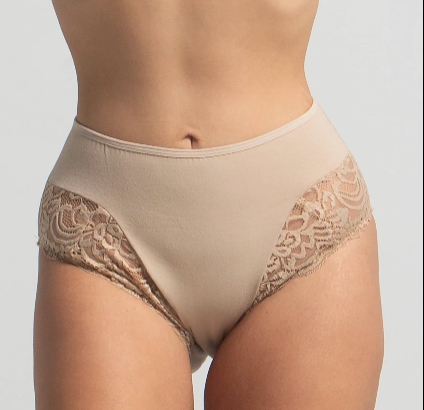 Plus Size Mama Brife In Cotton With Dentelle