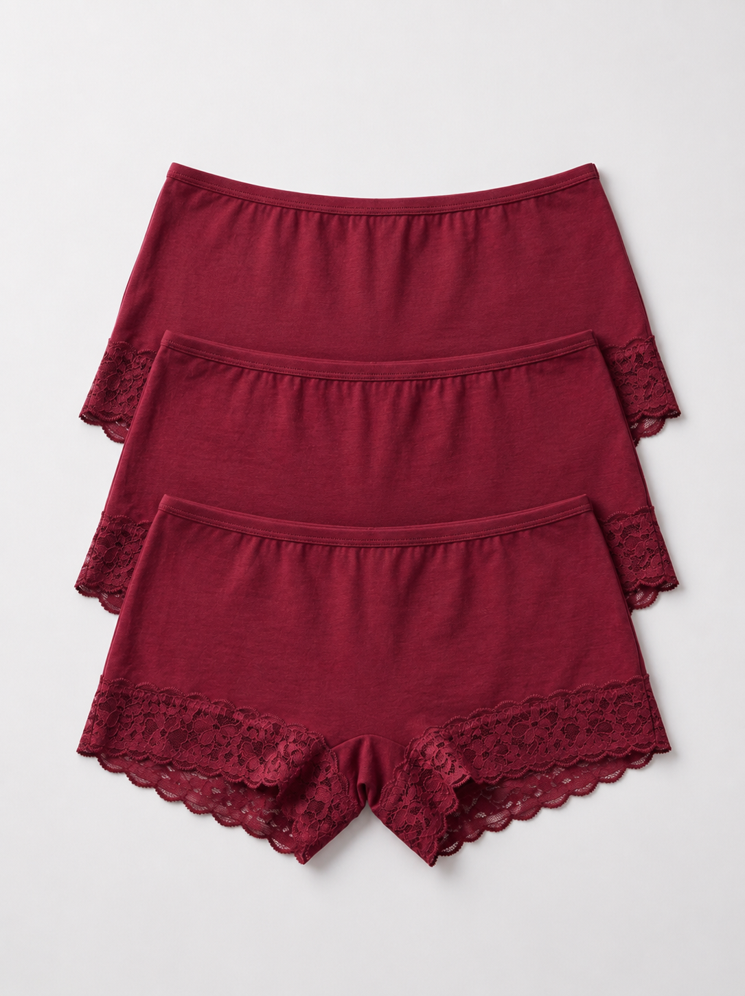 Lacy Boy Shorts - Pack of 3